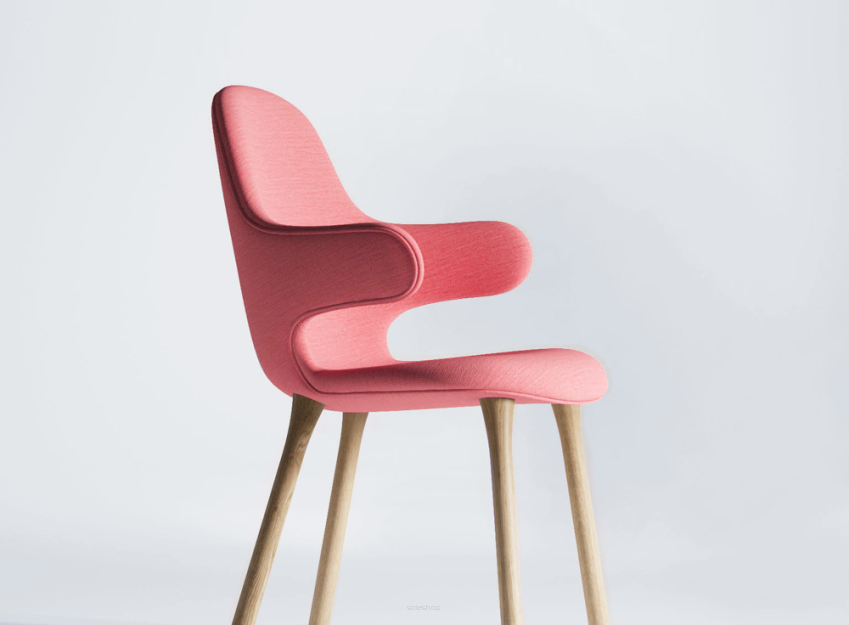 Pink armchair